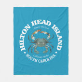 Hilton Head (blauwe krab) Fleece Deken (Voorkant)