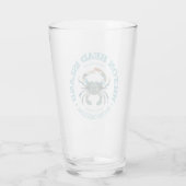 Hilton Head (blauwe krab) Glas (Achterkant)