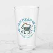 Hilton Head (blauwe krab) Glas (Voorkant)