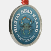 Hilton Head (blauwe krab) Metalen Ornament (Rechts)