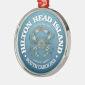 Hilton Head (blauwe krab) Metalen Ornament (Links)