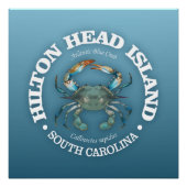 Hilton Head (blauwe krab) Perfect Poster (Voorkant)