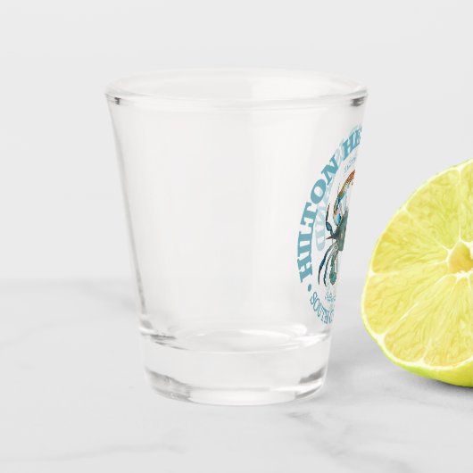 Hilton Head (blauwe krab) Shot Glas (Links)