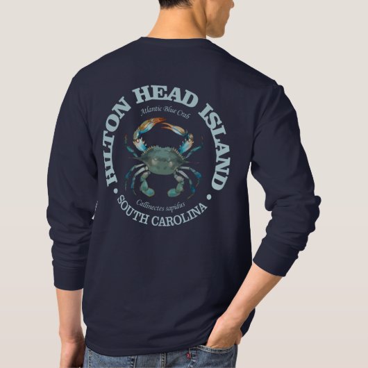 Hilton Head (blauwe krab) T-shirt (Achterkant)