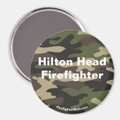 Hilton Head Firefighter camo magneet (Voorkant / Achterkant)