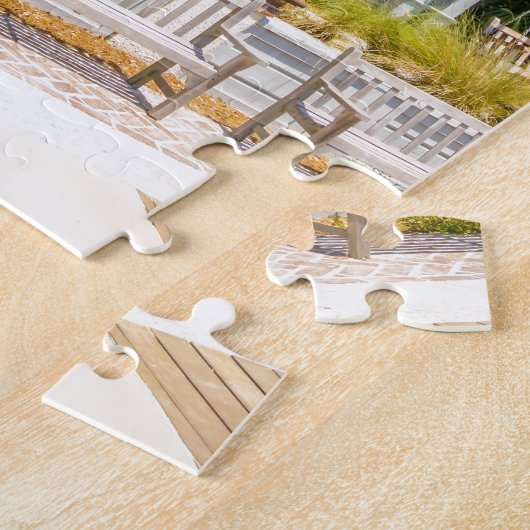 hilton head georgia strand en oceaan " zuidstrand  legpuzzel (Zijkant)