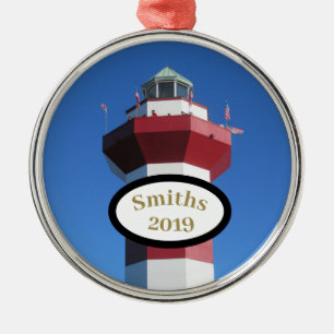 Hilton Head Harbor Town Custom Circle Ornament