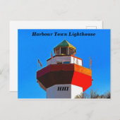 Hilton Head Harbor Town Vuurtoren Briefkaart (Voorkant / Achterkant)
