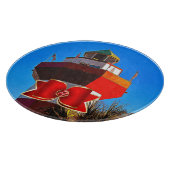 Hilton Head Harbor Town vuurtoren kerst Snijplank (Hoek)