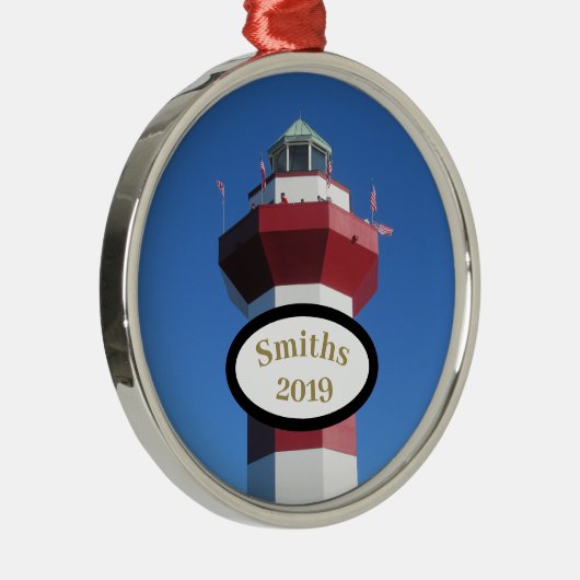 Hilton Head Harbour Town Custom Circle Ornament (Rechts)