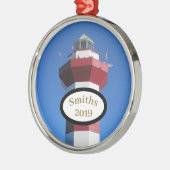 Hilton Head Harbour Town Custom Circle Ornament (Links)