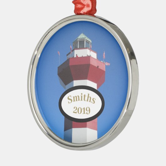 Hilton Head Harbour Town Custom Circle Ornament (Links)