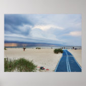 Hilton Head Island Beach Onweer Boardwalk Poster (Voorkant)