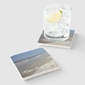 Hilton Head Island, Beach Scene Marble Onderzetter (Zijkant)