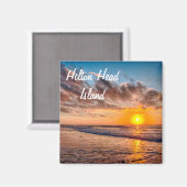 Hilton Head Island Beach Sunrise Magnet (Voorkant / Achterkant)