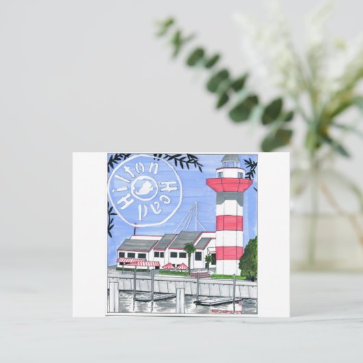 HILTON HEAD ISLAND BRIEFKAART (Staand voorkant)