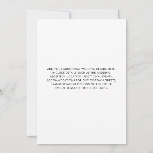 Hilton Head Island Bruiloft Bewaar de datum Save The Date (Achterkant)