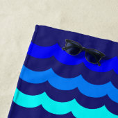 Hilton Head Island Cute Sailboat Anchor en naam Strandlaken (In situ)