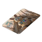 Hilton Head Island Easter Bunny Sand Sculpture Magneet (Linkerzijde)