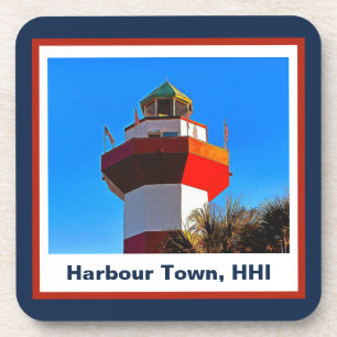 Hilton Head Island Harbor Town Lighthouse Bier Onderzetter