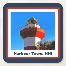 Hilton Head Island Harbor Town Lighthouse Kartonnen Onderzetters