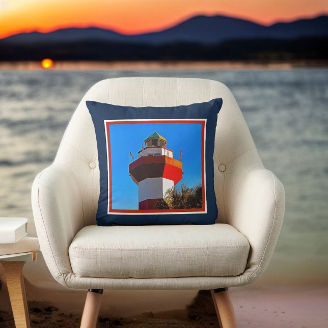 Hilton Head Island Harbor Town Lighthouse Kussen (Creator heeft geüpload)