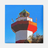 Hilton Head Island Harbor Town Lighthouse Magneet (Voorkant)