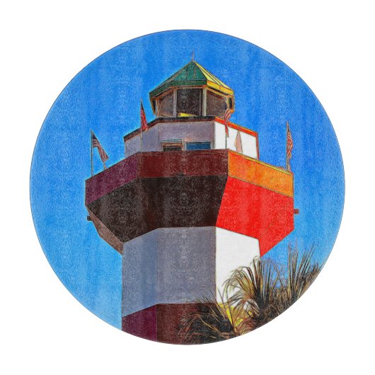 Hilton Head Island Harbor Town Lighthouse Snijplank (Voorkant)