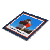 Hilton Head Island Harbor Town Lighthouse Tegeltje (Zijkant)