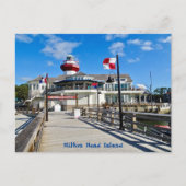 Hilton Head Island Harbor Town Pier & Lighthouse Briefkaart (Voorkant)