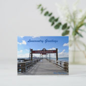 Hilton Head Island Harbor Town Pier Zee Pines Briefkaart (Staand voorkant)