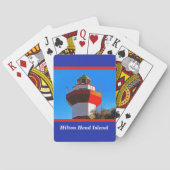 Hilton Head Island Harbour Town Lighthouse spelen Pokerkaarten (Achterkant)