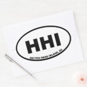Hilton Head Island HHI Ovale Sticker (Envelop)