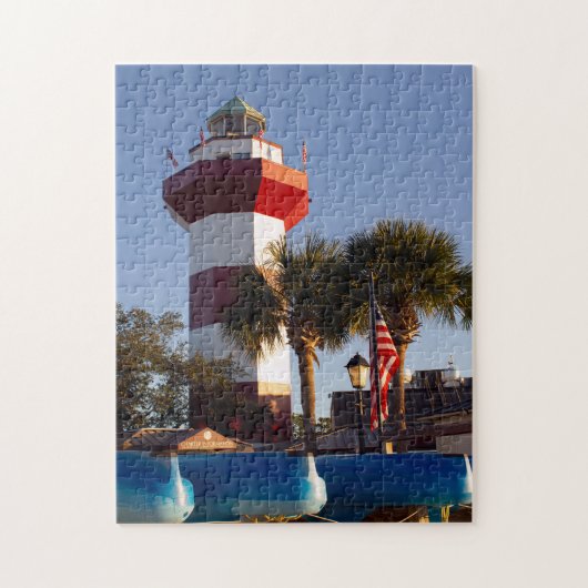 Hilton Head Island Kayaks en Lighthouse Puzzle Legpuzzel (Verticaal)