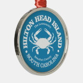 Hilton Head Island (krab) Metalen Ornament (Rechts)