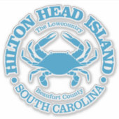 Hilton Head Island (krab) Sticker (Voorkant)