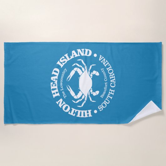 Hilton Head Island (krab) Strandlaken (Voorkant)