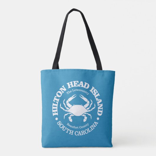 Hilton Head Island (krab) Tote Bag (Achterkant)