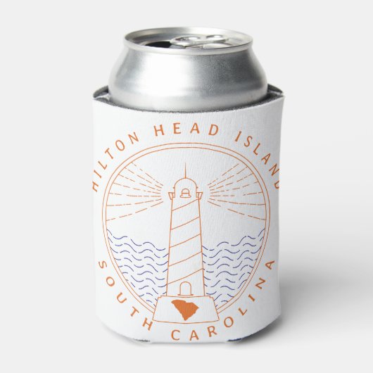 Hilton Head Island Lighthouse Blikjeskoeler (Blikje Voorkant)