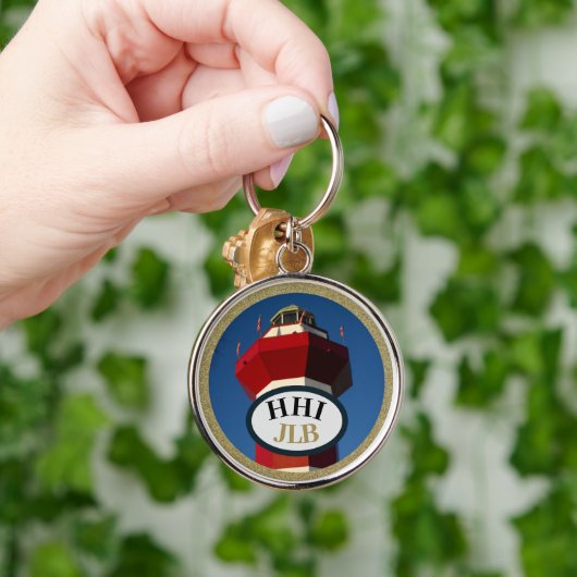 Hilton Head Island Lighthouse Custom Key Chain Sleutelhanger (Hand)