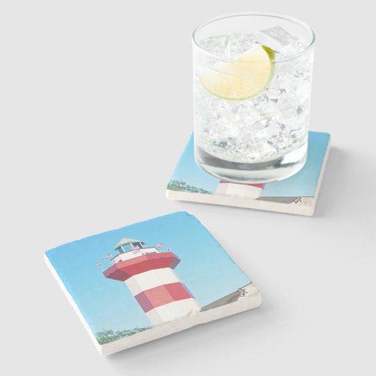 Hilton Head Island Lighthouse Onderzetter (Zijkant)