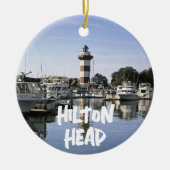 Hilton Head Island Lighthouse, South Carolina Keramisch Ornament (Voorkant)