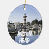 Hilton Head Island Lighthouse, South Carolina Keramisch Ornament (Links)