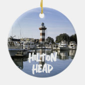 Hilton Head Island Lighthouse, South Carolina Keramisch Ornament (Achterkant)