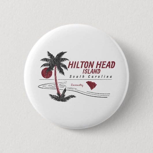 Hilton Head Island Lowcountry Ronde Button 5,7 Cm (Voorkant)