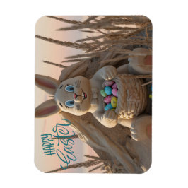 Hilton Head Island Paashaas Zandbeeldhouwwerk Magneet