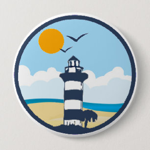 Hilton Head Island. Ronde Button 4,0 Cm
