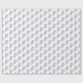 Hilton Head Island SC  Map Navy Blue Cadeaupapier (Vlak)