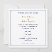 Hilton Head Island SC Map Navy Blue Kaart (Achterkant)