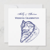 Hilton Head Island SC  Map Navy Blue Kaart (Voorkant)